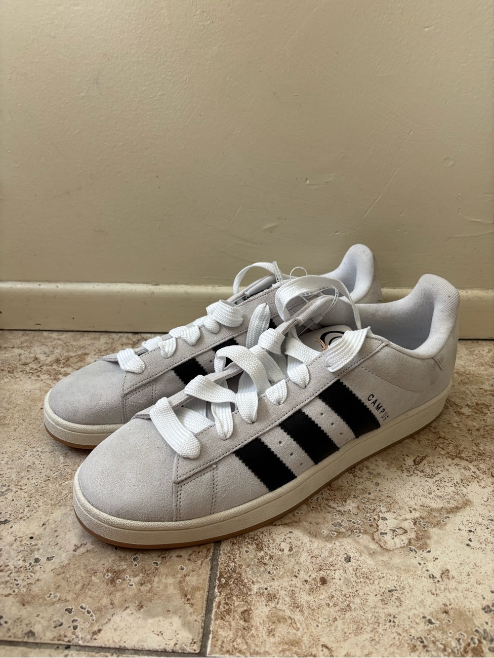 Adidas Campus 00s 'Camp Crystal White Core Black Off White' JR1646 Men's 18